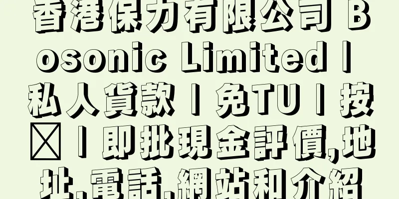 香港保力有限公司 Bosonic Limited | 私人貨款 | 免TU | 按揭 | 即批現金評價,地址,電話,網站和介紹