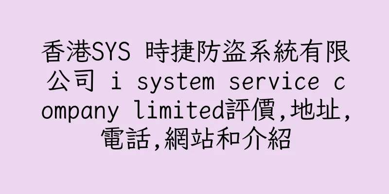 香港SYS 時捷防盜系統有限公司 i system service company limited評價,地址,電話,網站和介紹