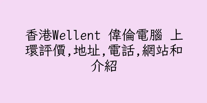 香港Wellent 偉倫電腦 上環評價,地址,電話,網站和介紹