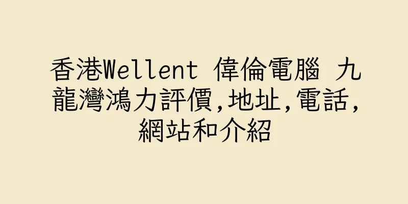 香港Wellent 偉倫電腦 九龍灣鴻力評價,地址,電話,網站和介紹