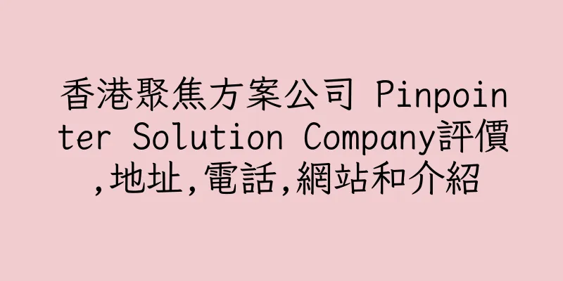 香港聚焦方案公司 Pinpointer Solution Company評價,地址,電話,網站和介紹